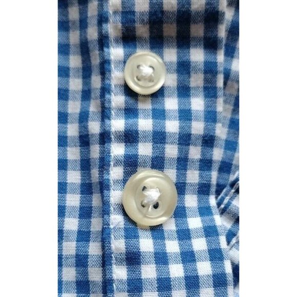 Chaps Shirt Mens XL Button Down Short Sleeve Checkered Coastal Summer - Picture 12 of 16